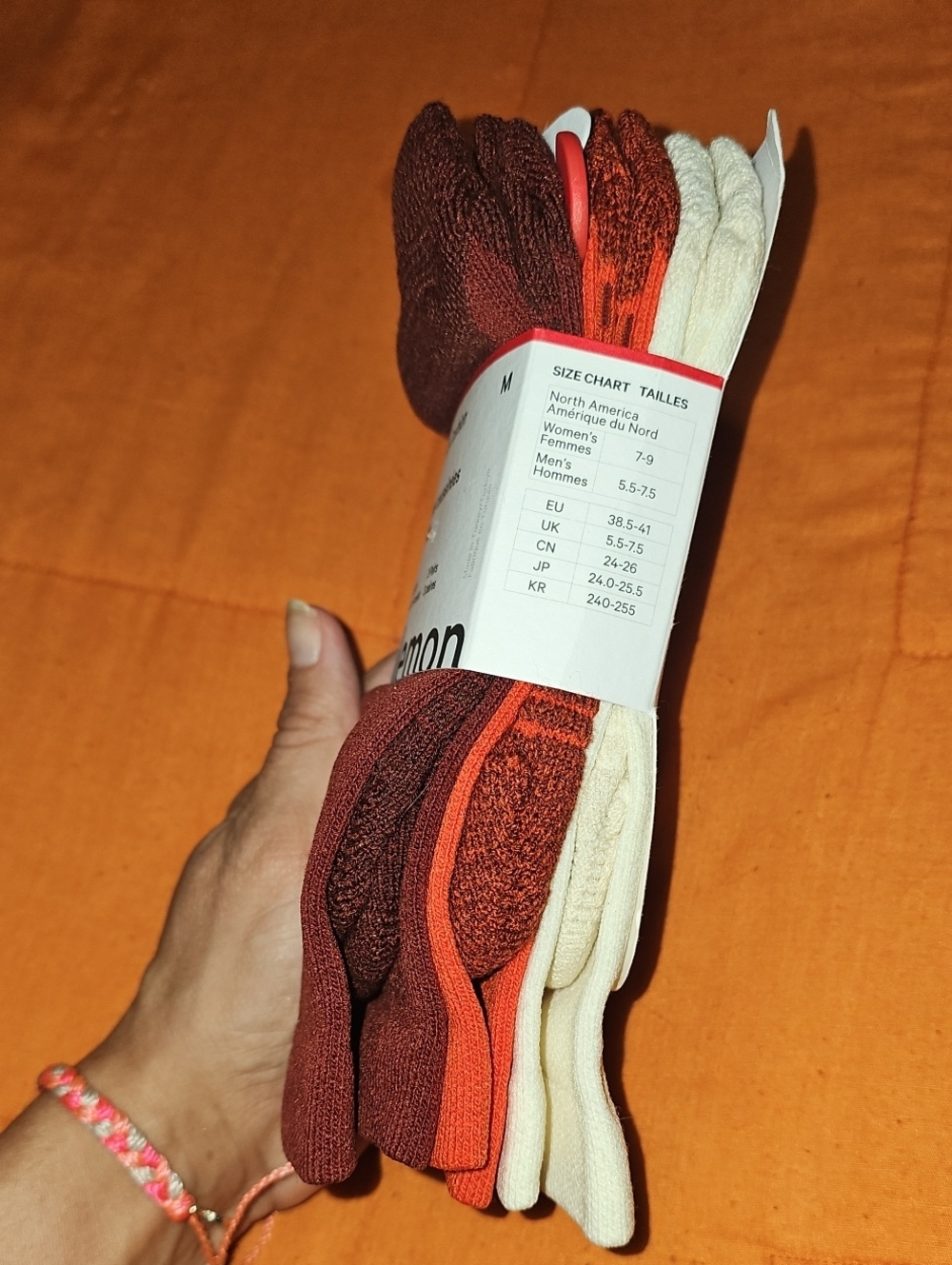 Lululemon Power Stride Cushion Socks! Medium, CACH/CRYE/CABA!
